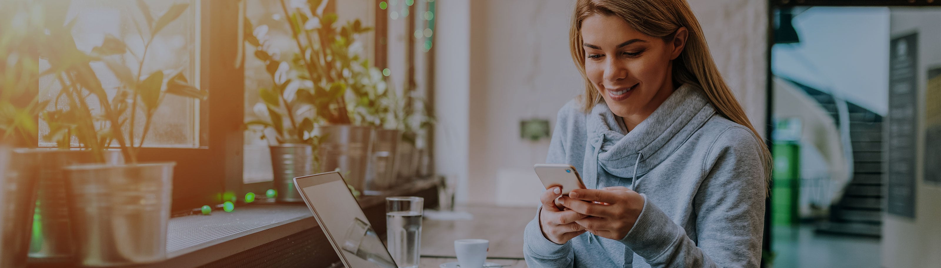 Girl with mobile phone